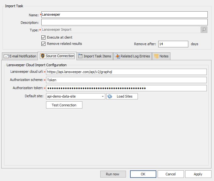 Lansweeper Import Source.