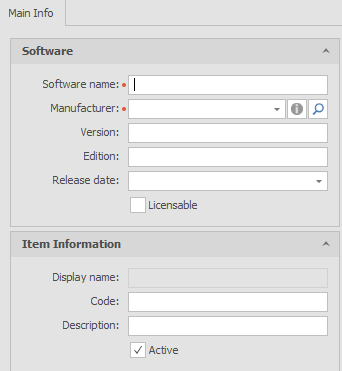 Software Item.